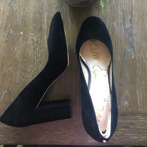 Sam Edelman Black Suede high heels